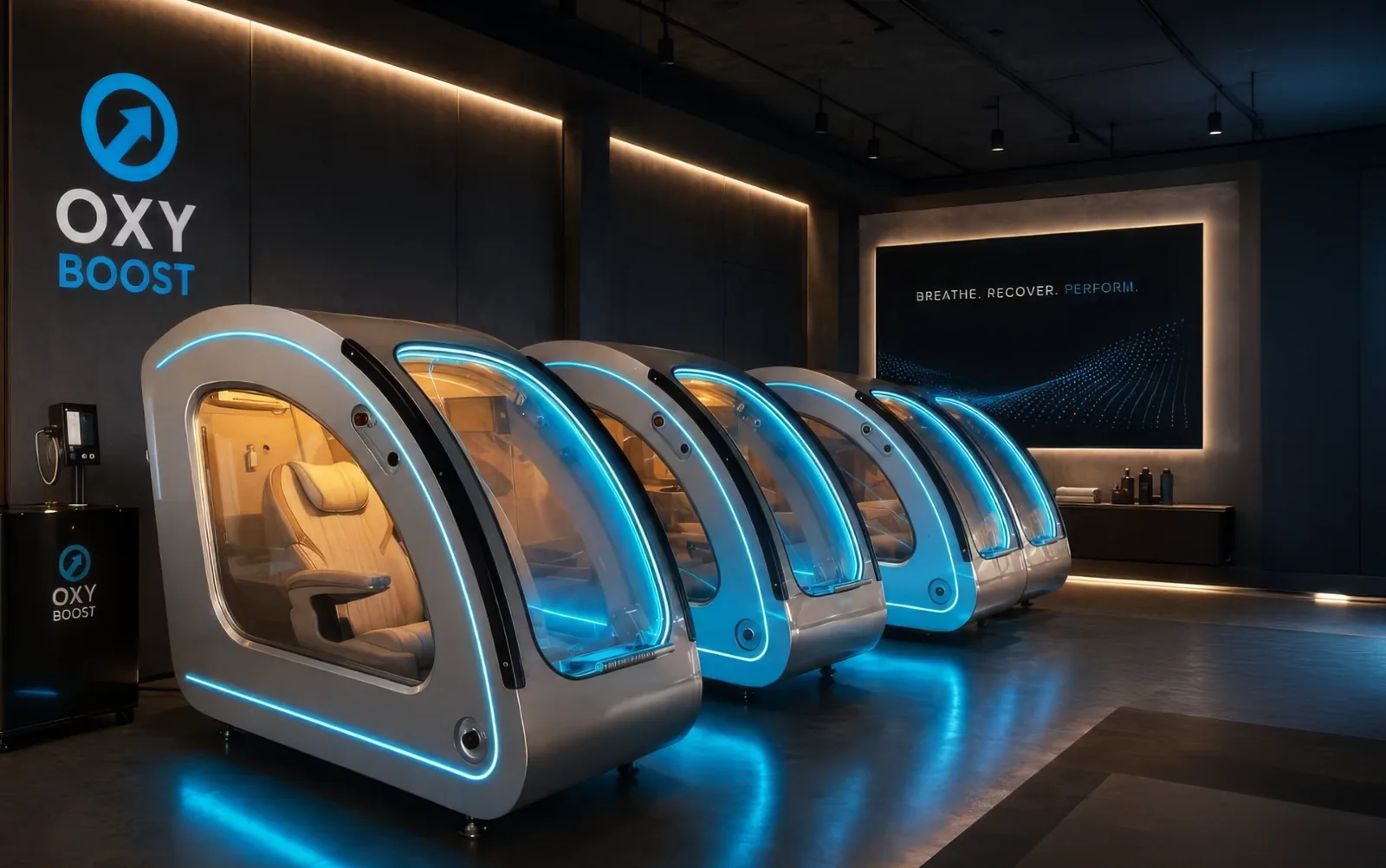 Oxyboost hyperbaric oxygen chamber