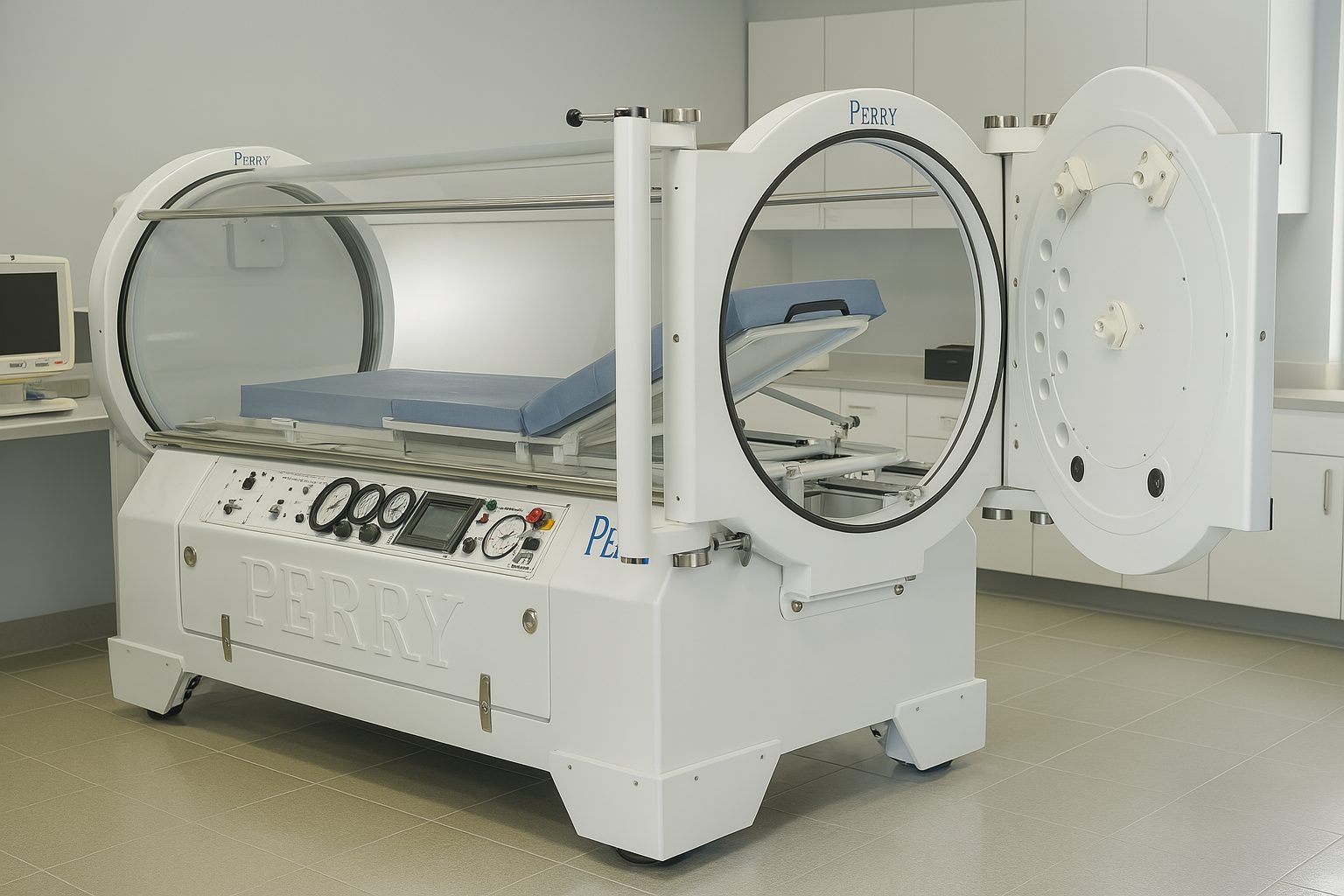 Perry Baromedical hyperbaric oxygen chamber