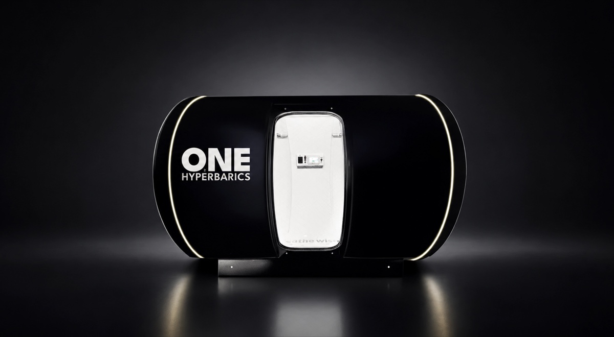 ONE Hyperbarics hyperbaric chamber, front view